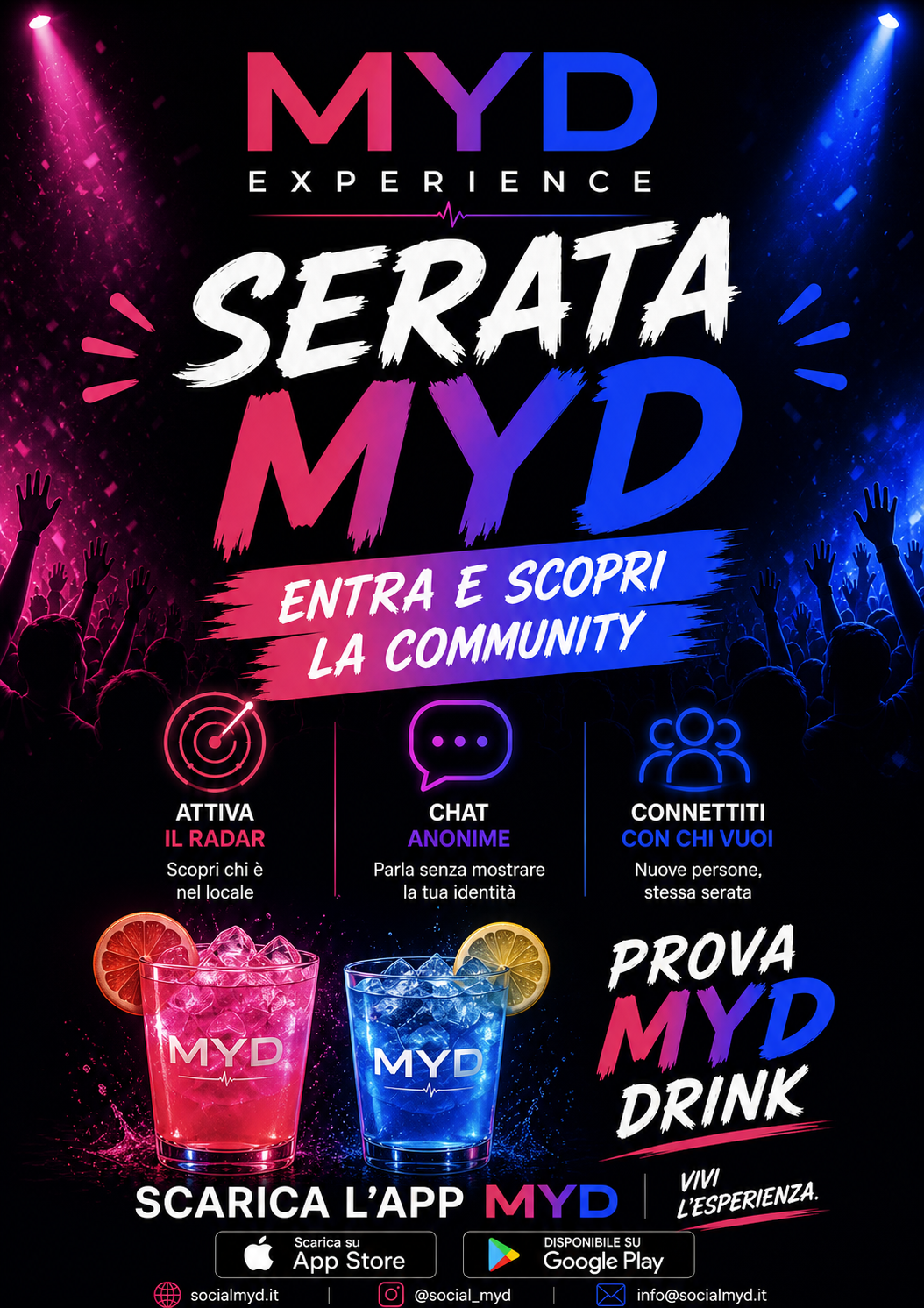 Locandina MYD Experience da stampare ed esporre